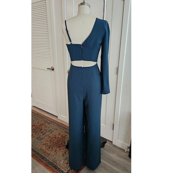 BCBGMAXAZRIA - Eve Asymetrical Jumpsuit in size XS - Picture 2 of 9